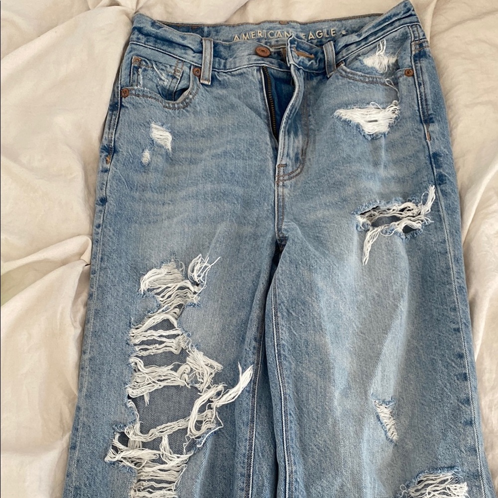 American Eagle Outfitters Blue Straight Leg Jeans